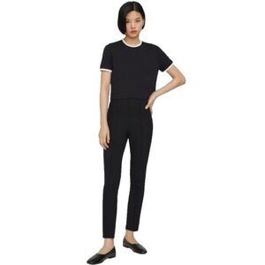 Express Black Stretch Plus Extrem Mid Rise Ankle Pants